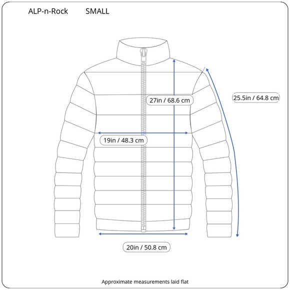 ALP-n-Rock Light Weight Quilted Duck Down Jacket S - Picture 2 of 13